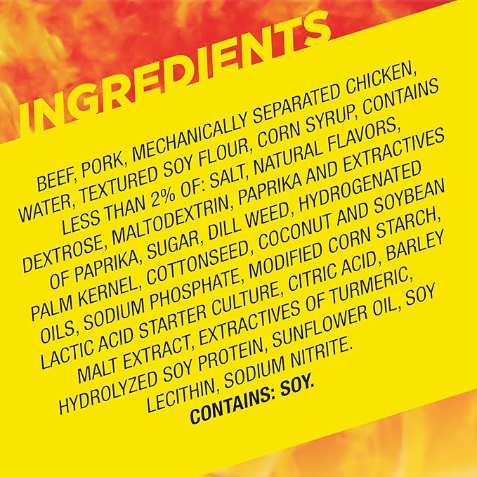 Slim Jim Giant Smoked Meat Sticks, Vlasic Dill Pickle Flavor, 6g Protein Per Stick, 0.97 oz. (24 Count)