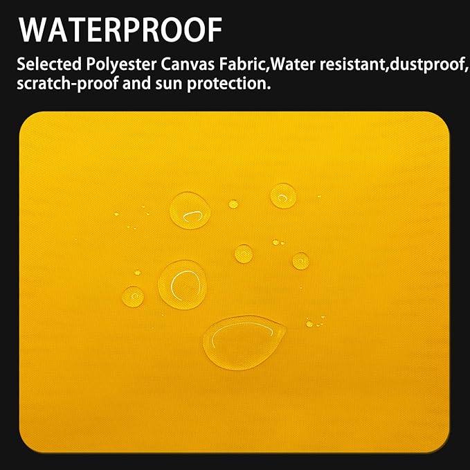 Canvas Repair Patch 9×11 Inch 3Pcs Waterproof Self-Adhesive Fabric Repair Patch for Tents,Boat Cover,Pop Up Canopy,Patio,Bags,Car Seats,Sofas,Furniture Cover(Bright Yellow)