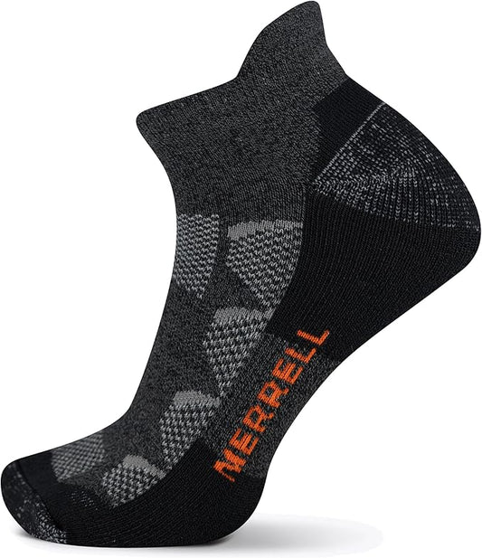 Merrell unisex-adult Men's and Women's Moab Hiking Mid Cushion Socks - Moisture Wicking & Arch Support