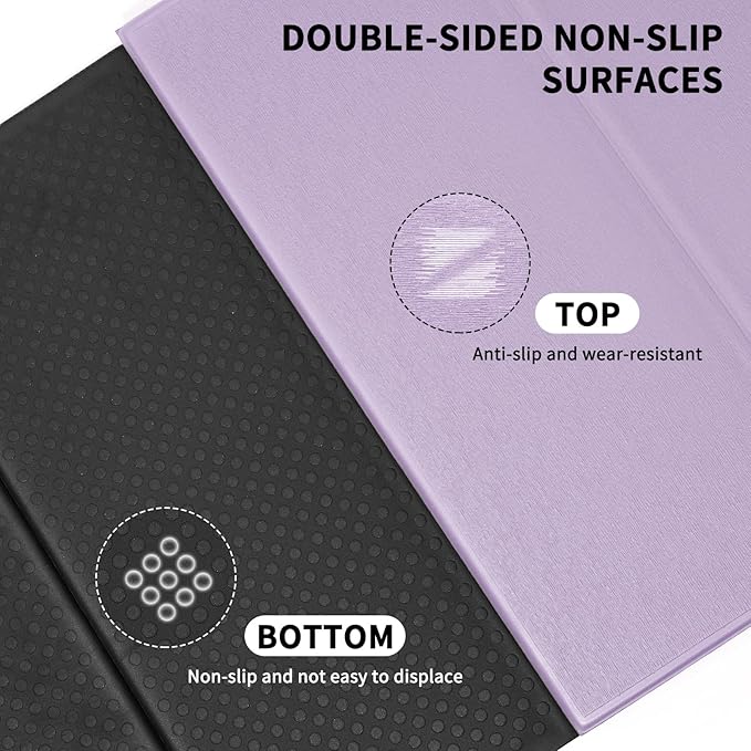 8mm Extra Large Foldable Yoga & Fitness Mat(74" x 31.5" x 0.32"), Double-Sided Non Slip & Lightweight Pilates Mat, Thick Wide Exercise Mats for Woman Man Kids, Portable Workout Mats for Travel, Studio or Home Use