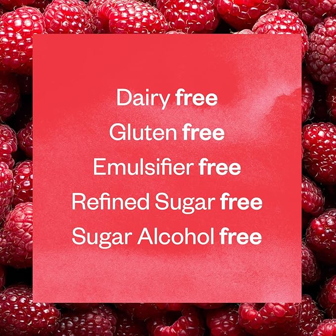 Floura Raspberry Rose Fruit-Forward Fiber Bars– High Fiber, Vegan, Gluten & Dairy Free, Low Calorie Healthy Snack Bars with Upcycled Produce for Gut Health [10 Pack]
