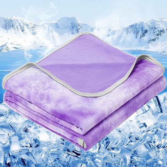 inhand Cooling Blanket Twin Size (60"x80"), Cooling Blankets for Hot Sleepers, Absorbs Heat to Keep Adults Cool for Summer Nights Sweats, Thin Cold Lightweight Blanket for Couch Bed, All Season Use