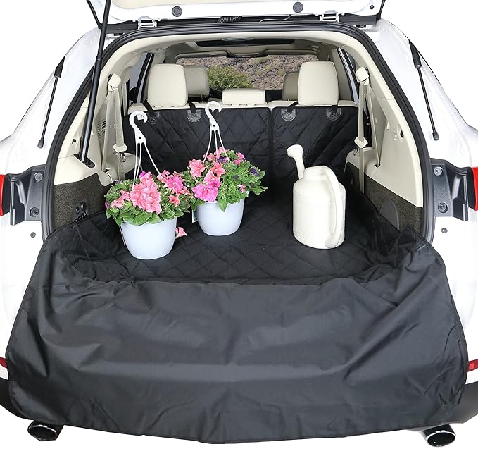 4Knines SUV Cargo Liner for Dogs, Trunk Mat for SUV, Durable Cargo Cover, Protector – Compatible with 60/40 Split Bench & Armrest Pass-Through, Waterproof, Machine Washable, Non-Slip (X Large, Camo)