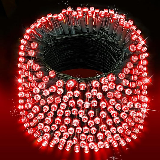 XURISEN 551FT Christmas Lights, 1400 LED Super Long String Lights 8 Modes & Memory Timer Plug in Twinkle Fairy Lights Decor for Home Xmas Party Wedding