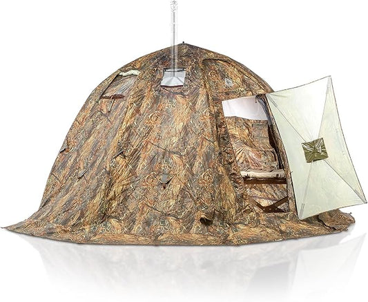 Rbm Outdoors Hot Tent with Stove Jack, Easy Setup 4 Season Winter Tents for Camping, Cold Weather Wall Double Layer Waterproof & Windproof Shelter