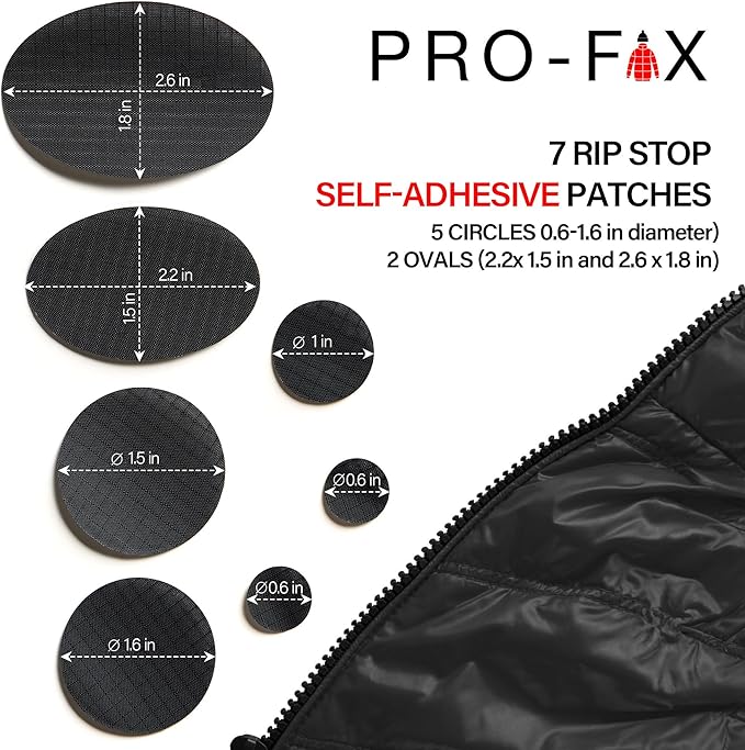 Self-Adhesive Waterproof Repair Patch Kit - 30-Second Fix for Down Jackets, Tents, Sleeping Bags, Backpacks, Outdoor and Camping Gear - Pre-Cut Nylon Ripstop Patches, Multiple Colors - Olive Green
