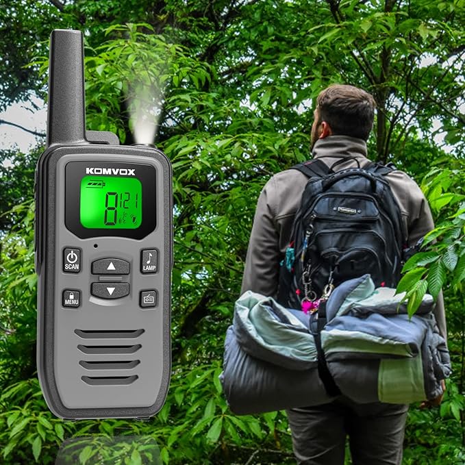Long Walkie Talkies for Adults with 36 Channels, Two-Way Radio Walkie Talky with NOAA Weather Alerts, Emergency Radio for Camping Hiking Gear