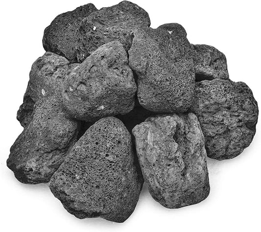 Stanbroil Lava Rock Granules - Decorative Landscaping for Fire Bowls, Fire Pits, Gas Log Sets, Indoor or Outdoor Fireplaces - 10 lb.Bag (2.75"-5")