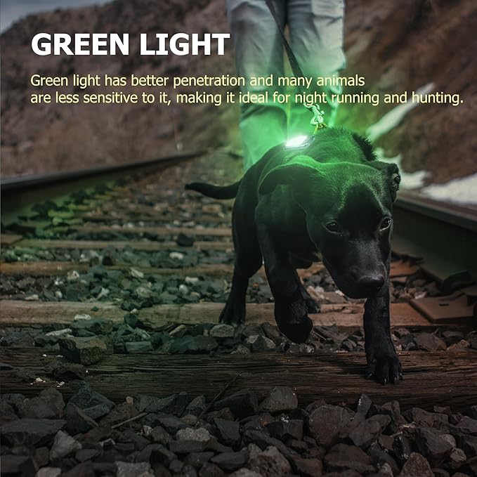 800Lumens 2Pack Running Light, Rechargeable Headlamp Clip on Lights with Red/Green Lighting Night Vision, 5 Modes Lightweight LED Safety Light for Working Camping Hiking and Reading(2, Grey)