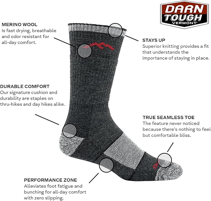 Darn Tough Merino Wool Boot Sock Full Cushion