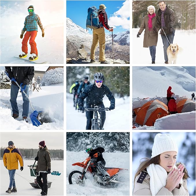 SAVIOR HEAT Heated Gloves, Unisex Rechargeable Battery Powered Electric Heating Glove for Winter Outdoor