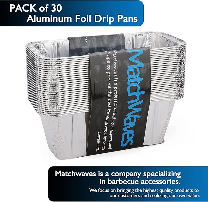 30 Pack Blackstone Grease Cup Liners, Grease Catcher Liner, Aluminum Foil Drip Pan for 28 and 36 inch Blackstone Griddle
