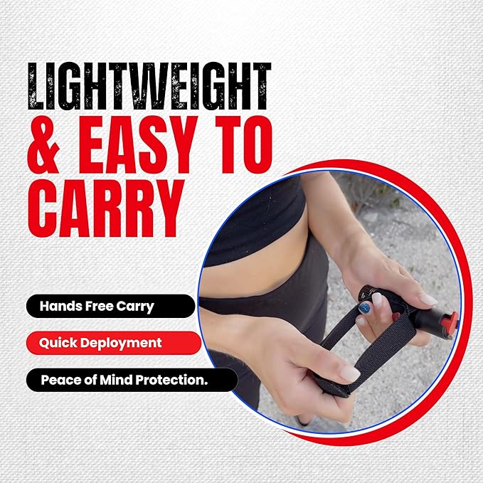 Police Magnum Pepper Spray Runner Safety Gear Bundle kit- Made in The USA- 2 Pack 1/2oz Black Joggers- 2 Pack 3/4oz Twist Locks