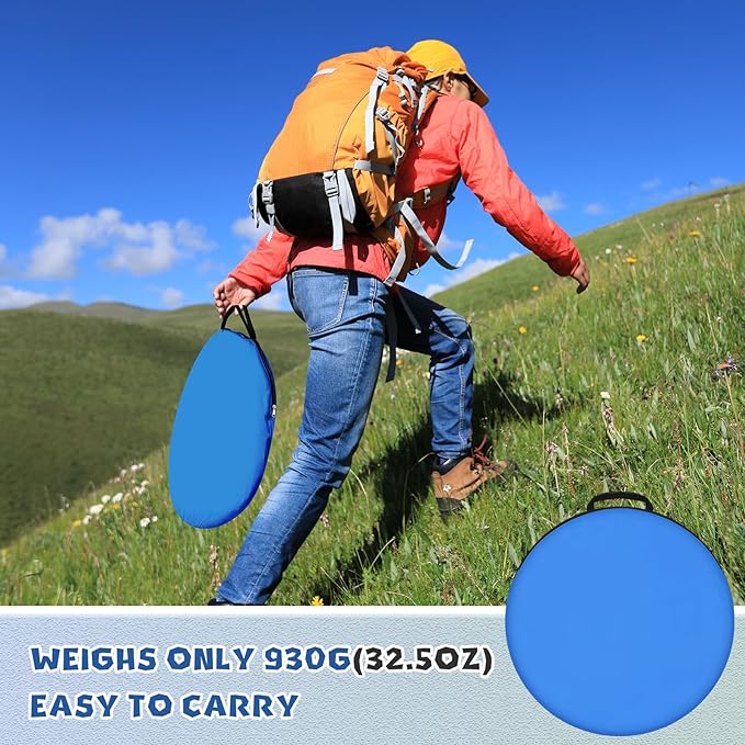 Pop up Mosquito Net Tents for Camping Instant Netting Screen Foldable Pop Tent with Ground Pin Waterproof Freestanding Insect Summer Bed Protection(86.61 x 41.34 x 35.43 inches,Blue,2 Pcs)