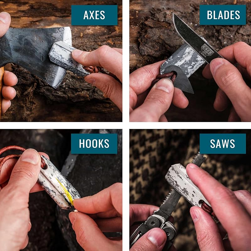 Viking Spark™ | Whetstone Sharpener & Fire Starter Necklace | MADE IN USA!