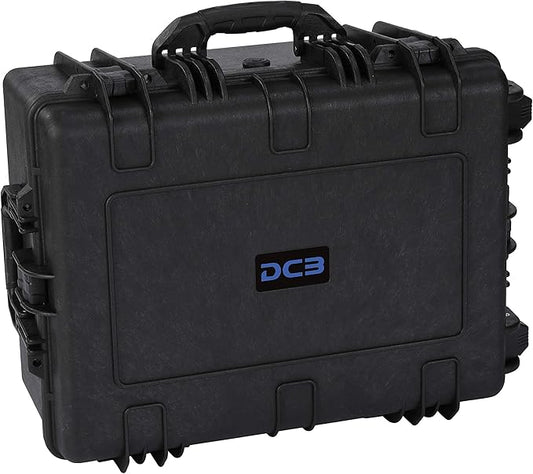 DCB Cases - Element 6104F | 24 x 19 x 11 Ext Dim | IP67 Waterproof | Pluck Foam Insert | Telescoping Handle | Rubberized Grips | Resin-Reinforced Injection Molded Plastic | 4 Latch Lid Close | Wheels