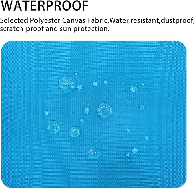 Canvas Repair Patch 9×11 Inch 3Pcs Waterproof Self-Adhesive Fabric Repair Patch for Tents,Boat Cover,Pop Up Canopy,Patio,Bags,Car Seats,Sofas,Furniture Cover(Blue)