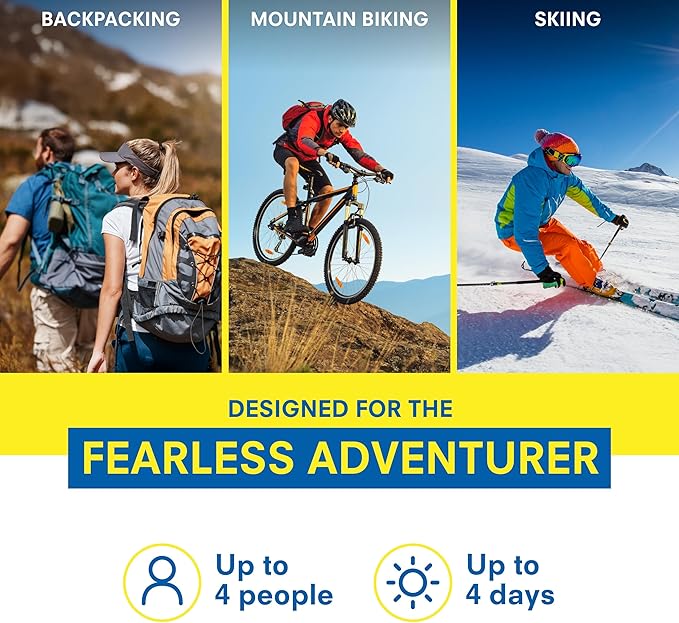 Adventure Medical Kit Ultralight/Watertight Medical Kit .9 - Up to 4 People, Up to 4 Days - Includes Bandages, Blister Essentials & More - Perfect for Hiking, Biking & Climbing