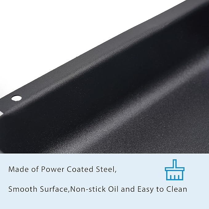 Grill Grease Pan for Charbroil Accessories 9328812P06 463331221 463365021 G416-0015-W1, G325-5703-W1, Grill Replacement Grease Cup Catcher with 10-Pack Aluminum Disposable Oil Drip Pan