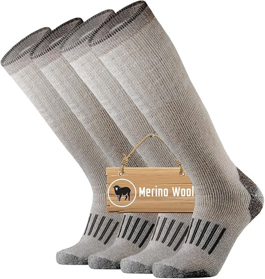 ONKE Max Full Cushion Knee High Socks for Men Steel Toe Work Boot Over the Calf OTC Moisture Wicking Thermal Hiking Hunting