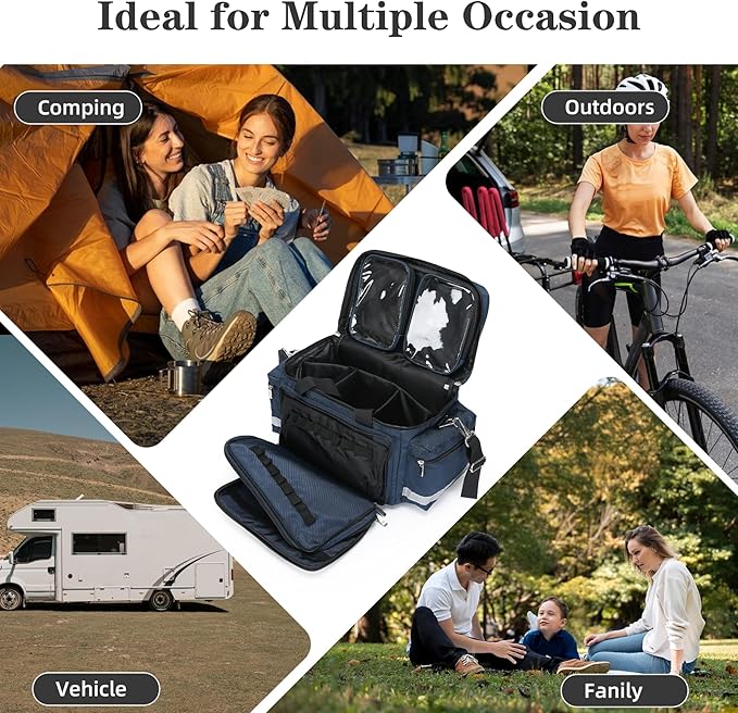 Medical Bag Empty First Aid Bag Home Health with Detachable Divider Medical Supplies Bag Emergency Responder Trauma Bag for Nursing Student,Therapist,Doctors