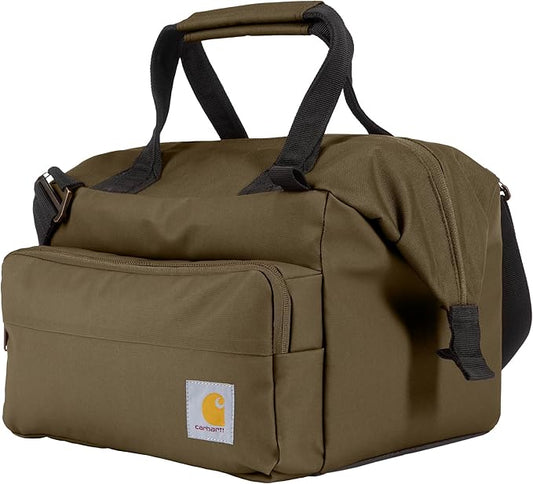 Carhartt Thick Foam Fully Insulated Cold Front Coolers, Premium Ice Retention, Durable Water Resistant Material W/Front Zippered Pocket