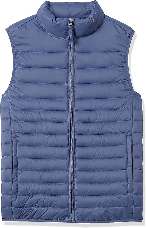 Amazon Essentials Mens Lightweight Water-Resistant Packable Puffer Vest