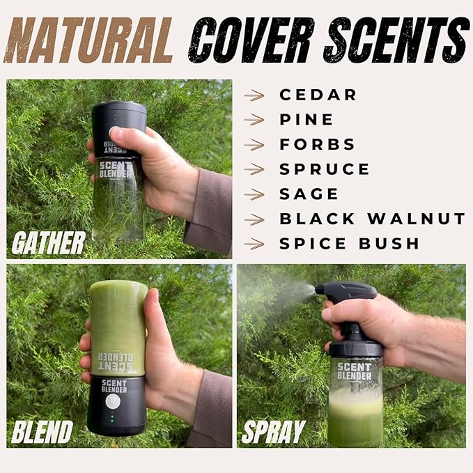 Deer Hunting Attractant, Bear, Elk, & Trapping Hunting Cover Spray - Create Your Own Cover Scents - Essential Hunting Accessories
