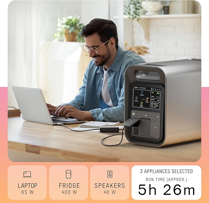 Enphase IQ PowerPack 1500 Portable Power Station, 1500 W LFP Battery, 75-Min Fast AC Recharge, UL-Certified Solar Generator for Home Backup, Camping, RV, Emergency, 4G, Wi-Fi, Power Outage Essentials