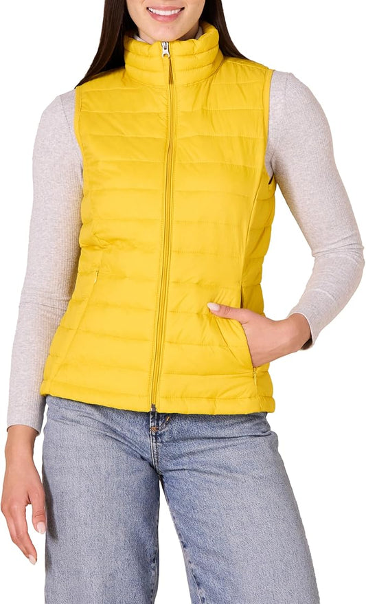 Amazon Essentials Women's Lightweight Water-Resistant Packable Puffer Vest