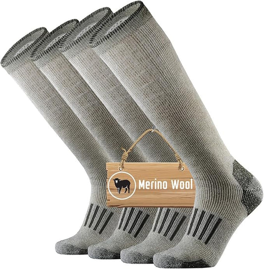 ONKE Max Full Cushion Knee High Socks for Men Steel Toe Work Boot Over the Calf OTC Moisture Wicking Thermal Hiking Hunting