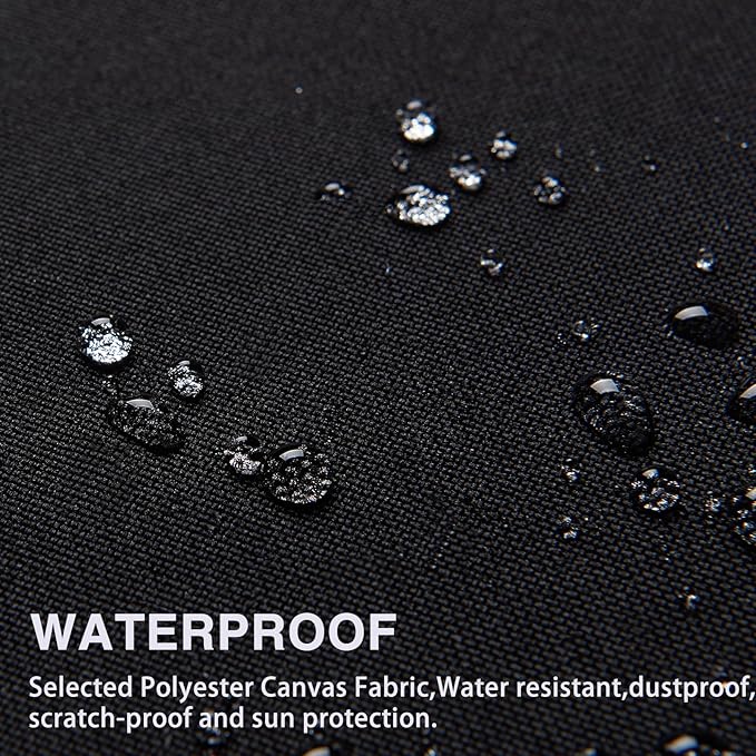 Canvas Repair Patch 9×11 Inch 3Pcs Waterproof Self-Adhesive Fabric Repair Patch for Tents,Boat Cover,Pop Up Canopy,Patio,Bags,Car Seats,Sofas,Furniture Cover(Black)