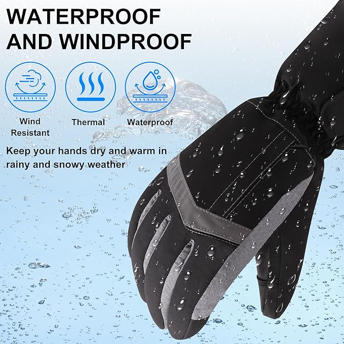 MMlove USB Heated Gloves for Men Women, Touchscreen, Waterproof, Outdoor & Indoor Hand Warmers for Climbing,Motorcycling,Skiing