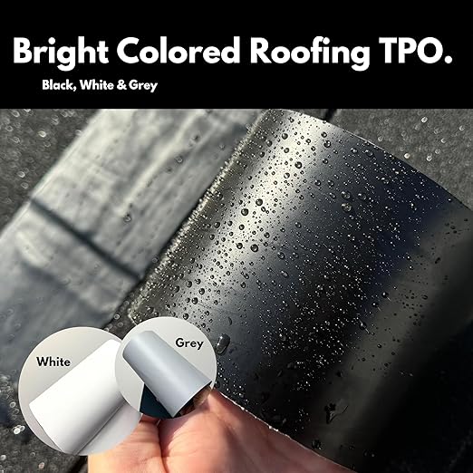 HSS Sealant Tape with MicroSealant - Waterproof Commercial Roofing Tape for Roof and RV Repair - UV- & Weatherproof - Black - 6 inch x 25 ft.