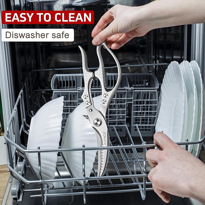 Poultry Shears, Kitchen Scissors for Food, All Purpose Heavy Duty for Chicken Wing/Thigh/Bone, Meat, Quail, Fish, Turkey, Vegetables, Stainless Steel Cooking Aid Scissors, Dishwasher Safe