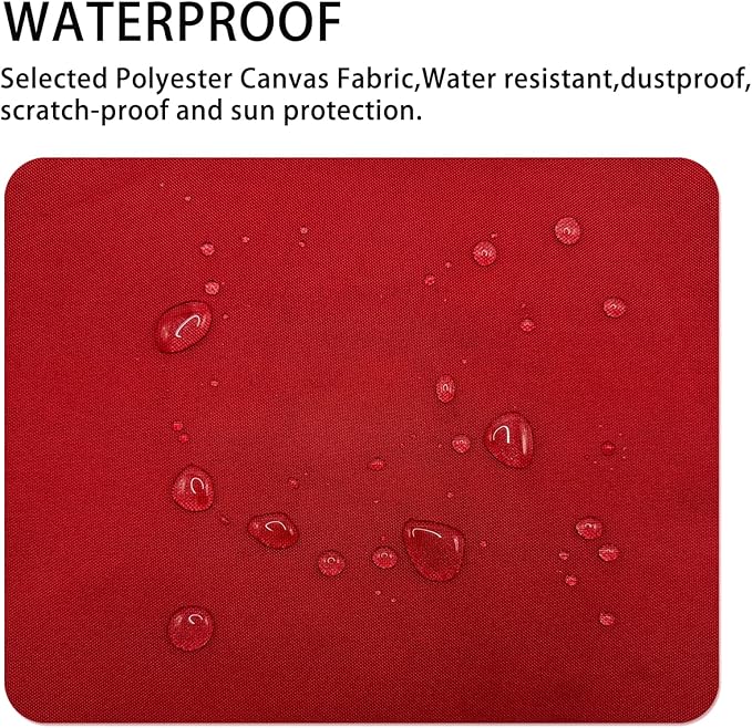 Canvas Repair Patch 9×11 Inch 3Pcs Waterproof Self-Adhesive Fabric Repair Patch for Tents,Boat Cover,Pop Up Canopy,Patio,Bags,Car Seats,Sofas,Furniture Cover(Red)