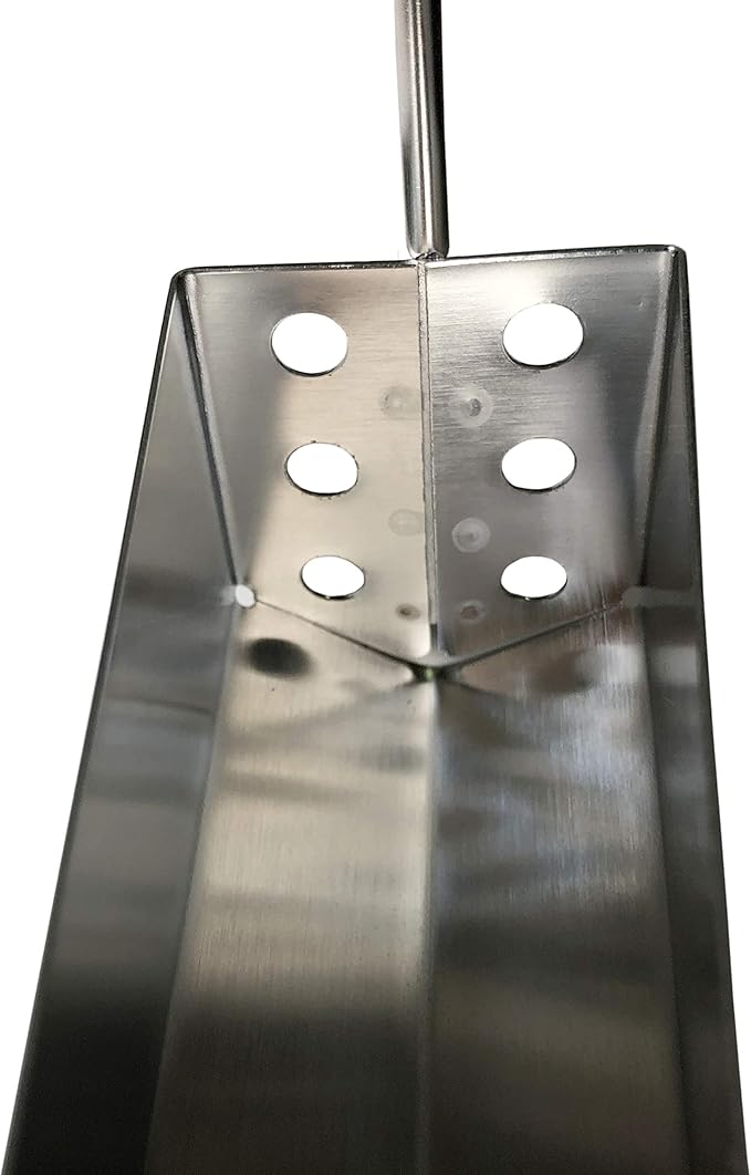 V-Shaped Deep Fryer Strainer Scoop, Frying Food Scoop, Skimmer Spoon, Deep Fryer Scooper, Oil & Food Crumbs Strainer for Fryers in Restaurants, Diners, Hotels, Home Kitchen Utensils by FryOilSaver Co.