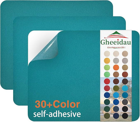 Canvas Repair Patch 9×11 Inch 3Pcs Waterproof Self-Adhesive Fabric Repair Patch for Tents,Boat Cover,Pop Up Canopy,Patio,Bags,Car Seats,Sofas,Furniture Cover(Moss Green)