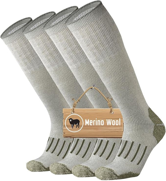 ONKE Max Full Cushion Knee High Socks for Men Steel Toe Work Boot Over the Calf OTC Moisture Wicking Thermal Hiking Hunting