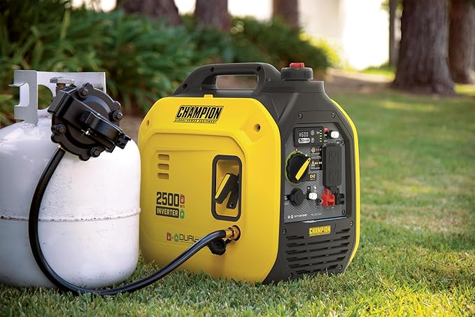 Champion Power Equipment 2500-Watt Dual Fuel Portable Inverter Generator with Quiet Technology and CO Shield