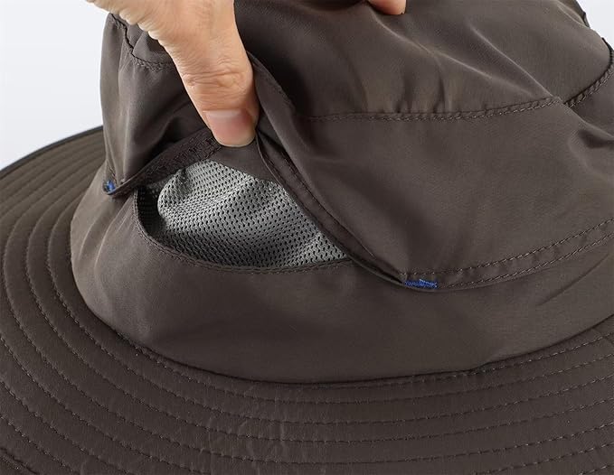 Connectyle Men's Mosquito Net Hat for Fishing Gardening Beekeeping Hiking Boonie Hat Outdoor UPF 50+ UV Sun Protection Hat