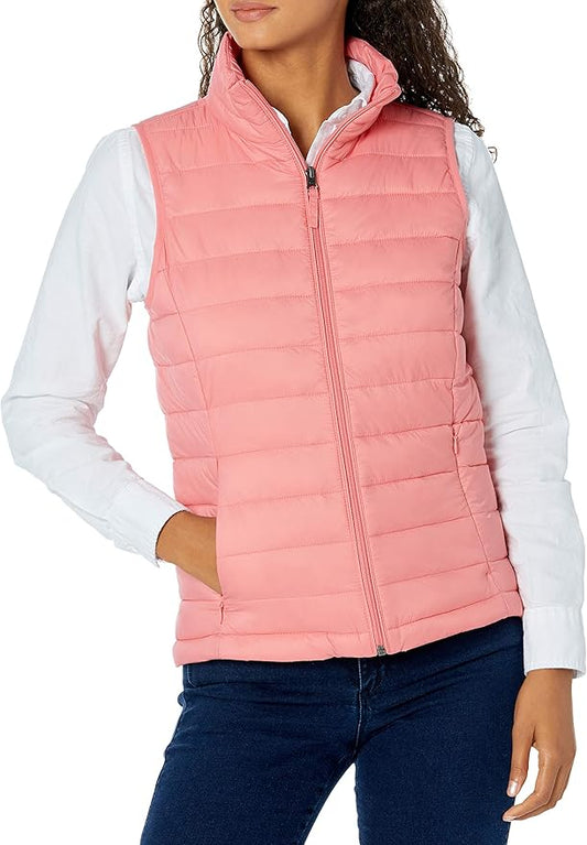 Amazon Essentials Women's Lightweight Water-Resistant Packable Puffer Vest