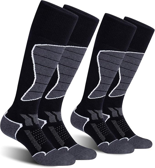 CS CELERSPORT 2/3/4 Pack Ski Socks for Men and Women Skiing, Snowboarding, Winter Performance Socks