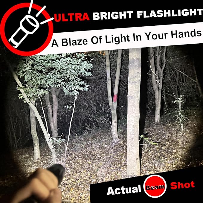 Flashlights High Lumens 6PCS, 1 Mode LED Flashlight Super Bright, Small Pocket Flashlight Bulk, Water Resistant Tactical Flash Light for Emergency, Camping, Gift for Men Dad Christmas