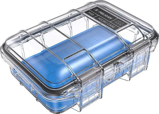Pelican M40 Micro Case (Blue/Clear)