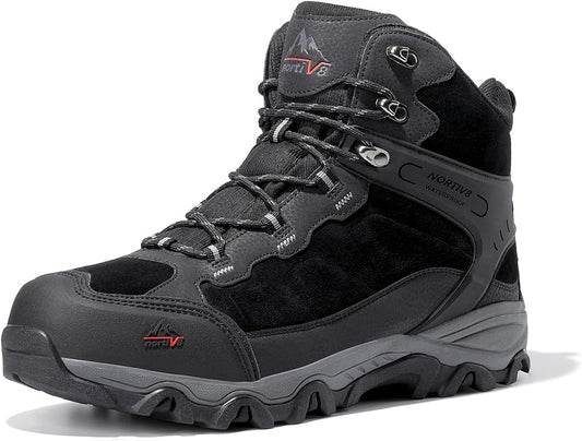 NORTIV 8 Men's Waterproof Hiking Boots Outdoor Mid Trekking Lightweight Mountaineering Shoes Paladin