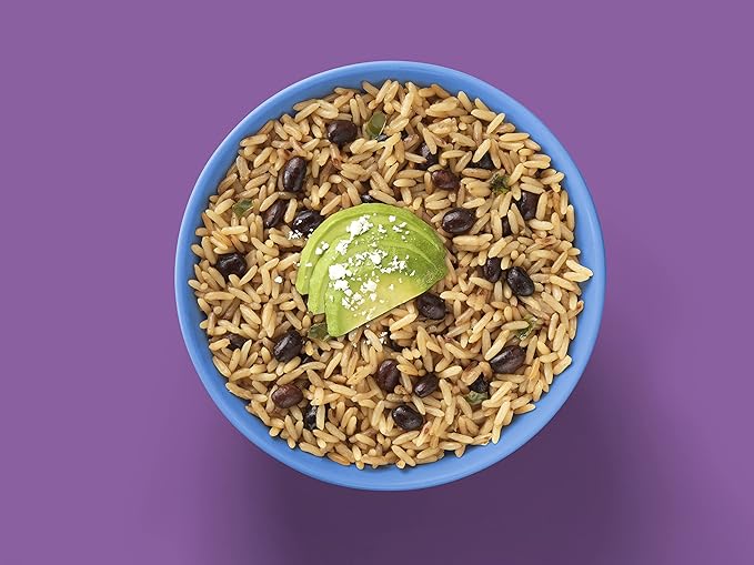 Fillo's Cuban Congri - Black Beans and Rice, Ready to Eat Rice with Beans, 8 oz Pk of 6, Gluten-Free, Preservative-Free, Microwavable Meals, Non-GMO, Vegan
