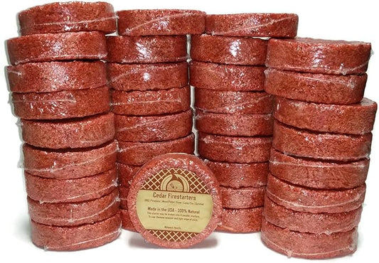 Midwest Hearth Cedar Fire Starters (36 Pack - Up to 144 Fires) Made in USA