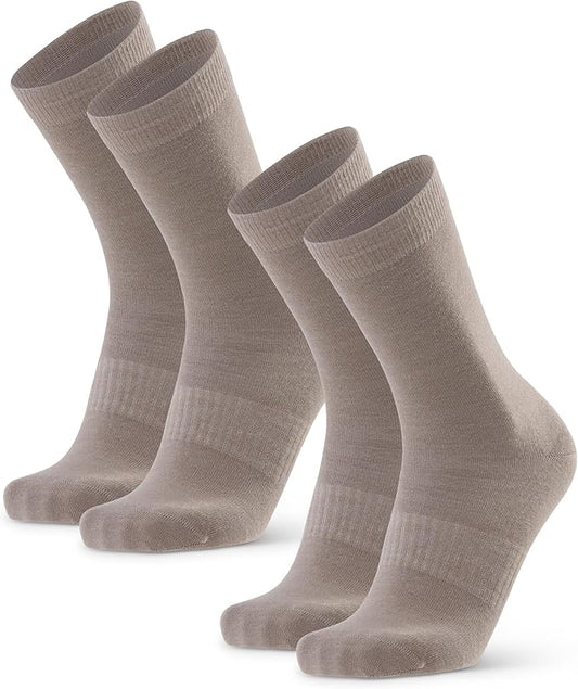 DANISH ENDURANCE Merino Wool Liner Hiking & Walking Socks, Blister Socks, Thermal, Breathable, for Men and Women - 2-Pack