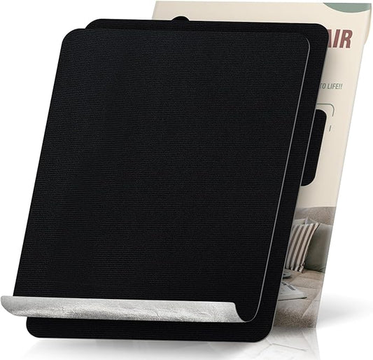 OAZ Canvas Repair Patch Self-Adhesive Fabric Patch, 9x11 Inch 2 Pcs, Waterproof Fabric Repair Patch for Furniture, Couch, Tent, Tote Bag, Sofa, Car Seat, Lounge Chair, Awning (Black)